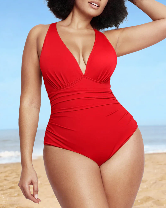 👙Smart Sculpt Plunge Swimsuit Flatter Your Figure