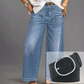 👖NU 50% KORTING! ✨ Casual damesjeans met hoge taille en wijde pijpen – flatterende pasvorm, comfortabel stretchmateriaal en moeiteloze stijl 👖