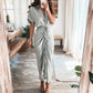 💖Dames Satijnen Button Down Jurk
