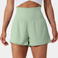 ✨️2025 Hot Sale 49% UIT🥰High Waisted 2-in-1 Yoga Shorts & Zijzakken