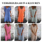 💕Vrouwen Loose V-hals Katoenen Linnen Jurk
