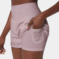 ✨️2025 Hot Sale 49% UIT🥰High Waisted 2-in-1 Yoga Shorts & Zijzakken