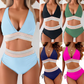 👙💖 Flatterend & comfortabel – Kleurblok Bikini voor een Mooie Silhouet