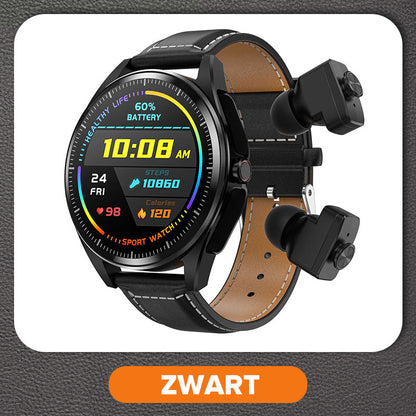 🔥Vandaag 40% korting🔥Multifunctionele Bluetooth Smartwatch met Oortjes