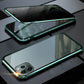 For iPhone-hoesje Privacy Glas Metaal Magnetisch hoesje