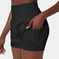 ✨️2025 Hot Sale 49% UIT🥰High Waisted 2-in-1 Yoga Shorts & Zijzakken