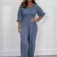 Zomerjumpsuit met elastische taille voor dames🥰