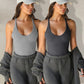 Lente 2024 Nieuwe dames fitness mouwloze gebreide tanktop