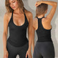 Lente 2024 Nieuwe dames fitness mouwloze gebreide tanktop