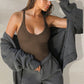 Lente 2024 Nieuwe dames fitness mouwloze gebreide tanktop