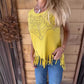 Effen dames-T-shirt met korte mouwen, hot print en gerafelde zoom