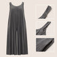 Jumpsuit met brede benen en verstelbare bandjes
