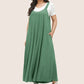 Jumpsuit met brede benen en verstelbare bandjes