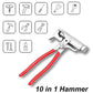 10-in-1 Multifunctionele Hamer met Pijpklem