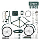 (BESPAAR 48% UIT)-DIY Fiets Model Schaal