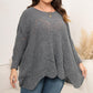 💥Limiettijd 49% KORTING💕Dames plus size ronde hals jamper