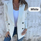 Modieuze massieve kleur lange mouwen blazer
