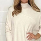 🌸50% KORTING 💕Dames effen gebreide onregelmatige coltrui