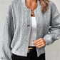 💥Sale 49% korting💕Solide gebreid vest met knopen