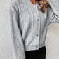 💥Sale 49% korting💕Solide gebreid vest met knopen
