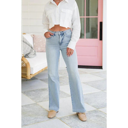 🛍️ Uitverkoop 49% korting! ✨ -👖Vintage High Waist Straight Leg Jeans voor dames