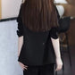 🎁Nieuw product 49% korting 💖Women's Trendy Solid Color Two-Piece Outfits Blazer & Pants