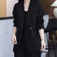 🎁Nieuw product 49% korting 💖Women's Trendy Solid Color Two-Piece Outfits Blazer & Pants