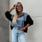 🔥HELEMAAL IN DE VERKOOP 49% - Dames Jeansjacke met Capuchon en Koord
