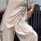 Dames-T-shirt met ronde hals en broek Tweedelig pak
