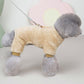 Stretch petfleece onesie met trekkoord