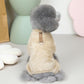 Stretch petfleece onesie met trekkoord