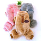 Stretch petfleece onesie met trekkoord