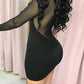 Bodycon Mini Jurk van Mesh