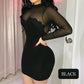 Bodycon Mini Jurk van Mesh