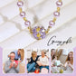 💜Fonkelende magnetische rijnsteen bal kraal ketting
