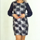 🍃Elegante jurk met ronde hals en lange mouwen
