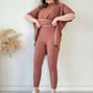 【🔥LAAGSTE PRIJS VAN DE DAG】✨NIEUWE TWEEDELIGE STRETCH GEBREIDE SET