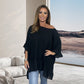 Zomeruitverkoop 41% korting🔥Loose Pleated Off Shoulder Blouses for Women