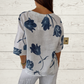 Bedrukt shirt met V-hals