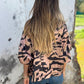 Bomberjack met rits en zebraprint voor dames in de herfst