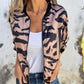 Bomberjack met rits en zebraprint voor dames in de herfst