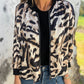 Bomberjack met rits en zebraprint voor dames in de herfst