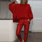 2-delige outfit voor vrouwen: Set van oversized sweatshirt en joggingbroek