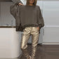 2-delige outfit voor vrouwen: Set van oversized sweatshirt en joggingbroek