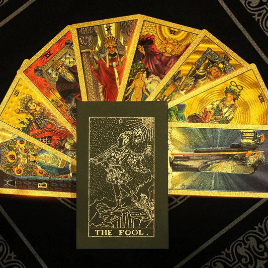✨Ontdek de Magie van Goud — Luxe Tarot Kaarten in Kerstaanbieding!