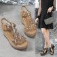 Glitter Vlinder Versierde Open Teen Sandalen