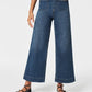 Tummy Control Cropped Wide-Leg Jeans(Free shipping worldwide)