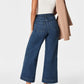 Tummy Control Cropped Wide-Leg Jeans(Free shipping worldwide)