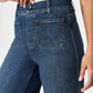 Tummy Control Cropped Wide-Leg Jeans(Free shipping worldwide)