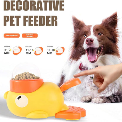 2-in-1 Interactief Hond Puzzel Speelgoed & Langzaam Voerbak